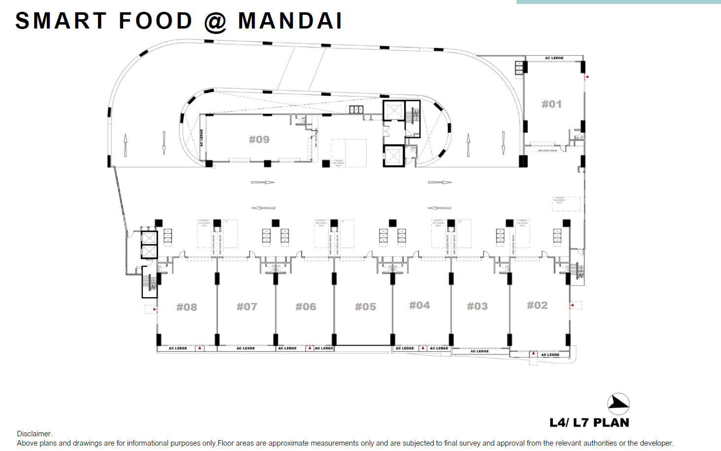 Smart Food Mandai 7楼整层平面图（图纸标注L4/L7）